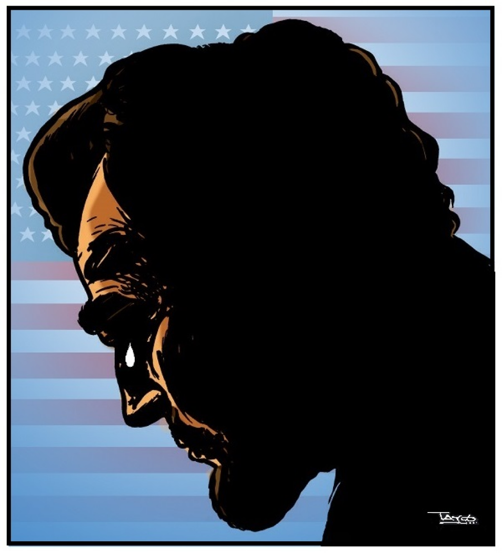 A tear for America -