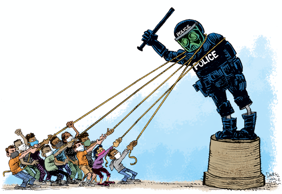 Protests Take Down Police