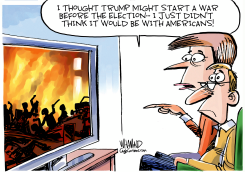 TRUMP DECLARES WAR ON HIS OWN CITIZENS by Dave Whamond