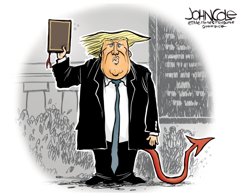 Trump's Bible stunt