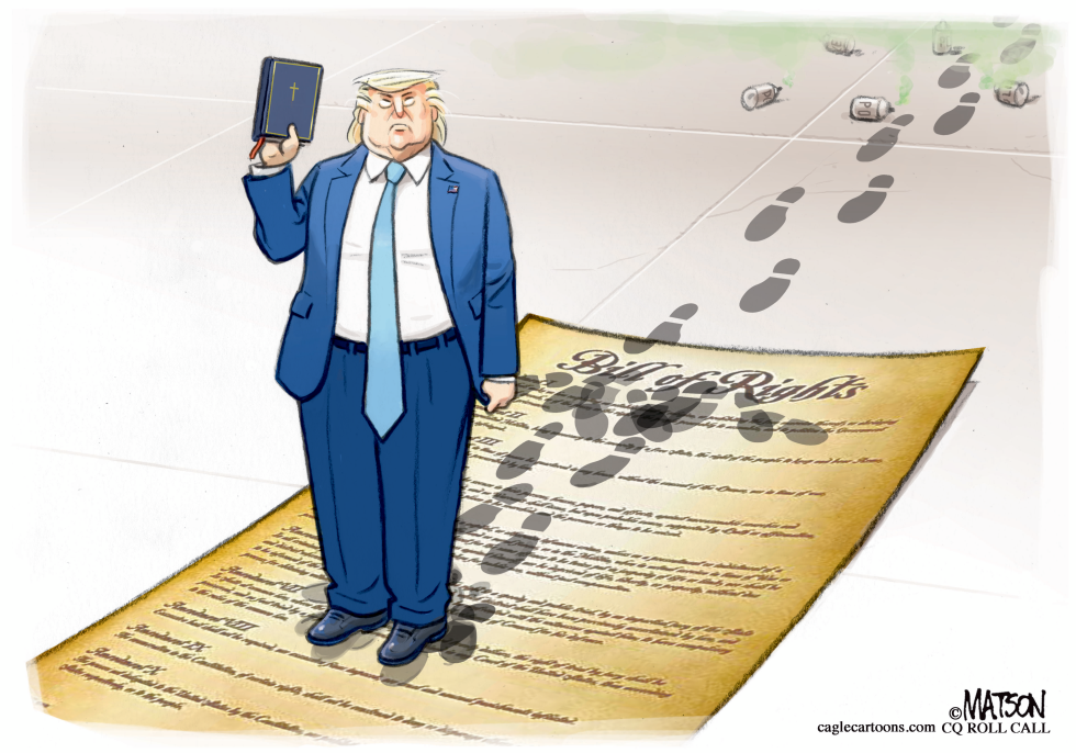 Trump Crosses Lafayette Square