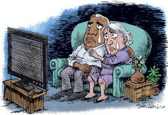 SAD TO WATCH by Daryl Cagle