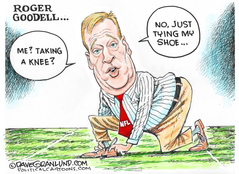 Roger Goodell NFL Knee