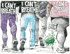 PROTESTS AND COVID-19 by John Darkow