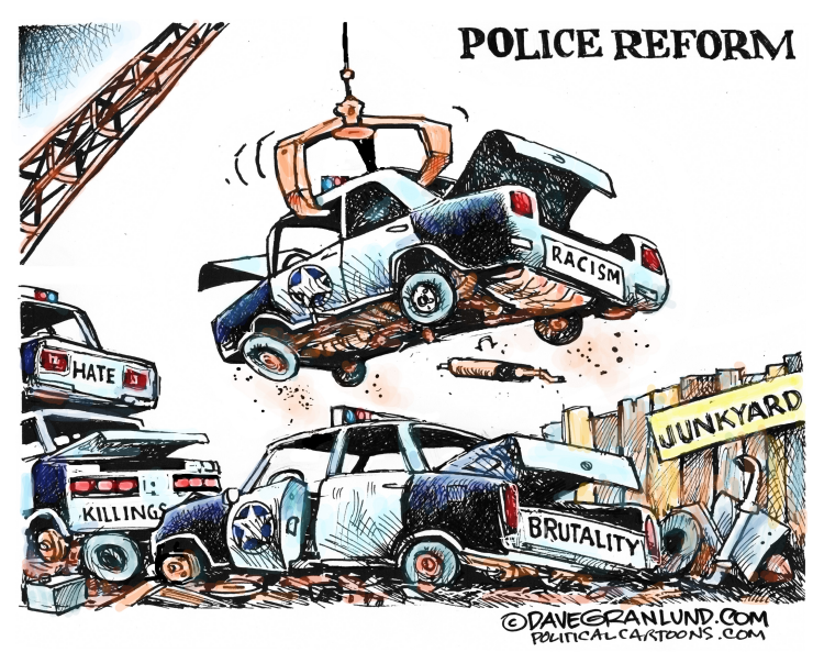 Police Reform : r/editorialcartoons