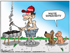 WHITE SUPERIORITY by Bob Englehart
