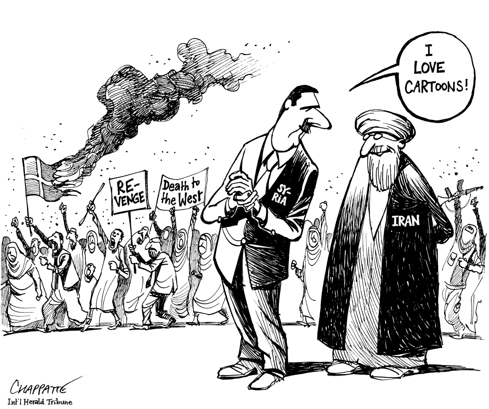 BEHIND CARTOON FUROR