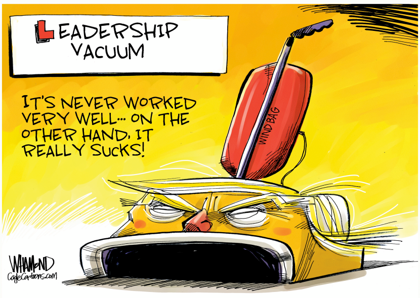 Trump leadership vacuum