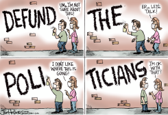 DEFUND THEM by Joe Heller