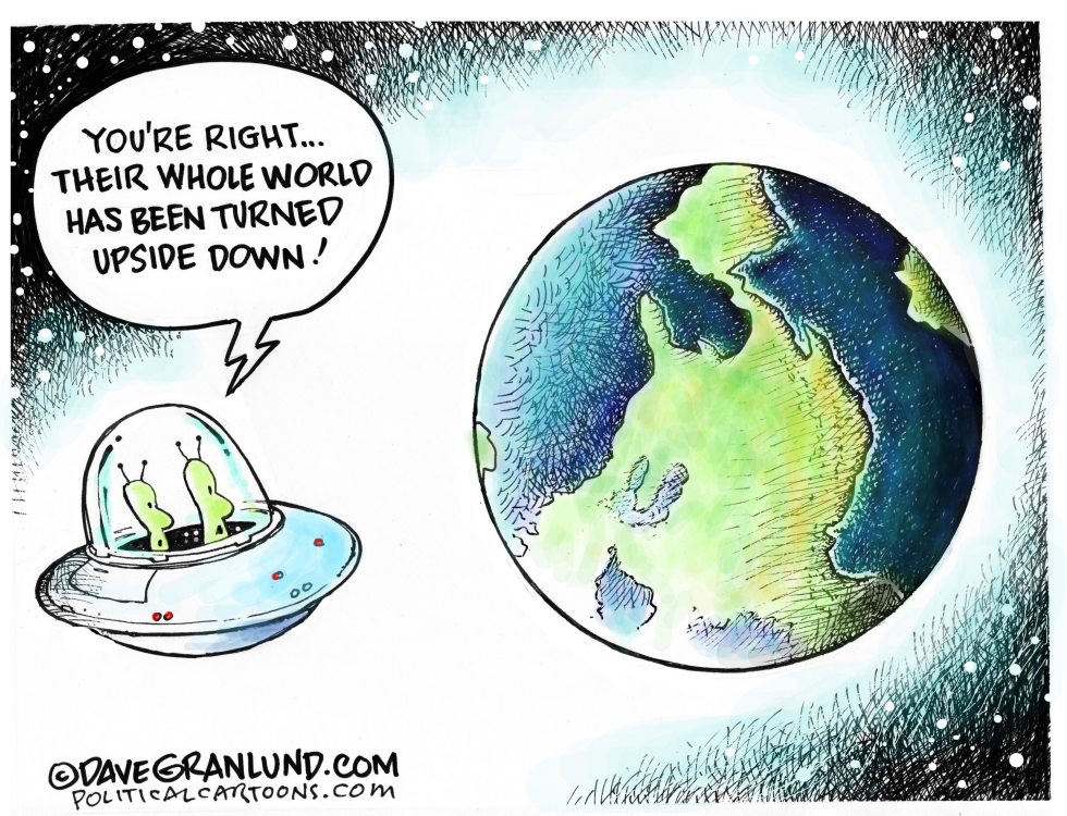 World upside down