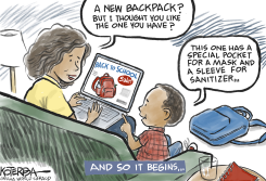 BACK TO SCHOOL DURING COVID by Jeff Koterba