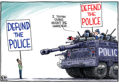 HARDEST TO DEFEND by Christopher Weyant