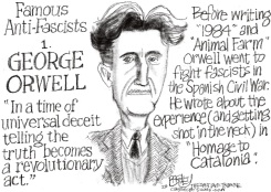 GEORGE ORWELL  by Pat Bagley