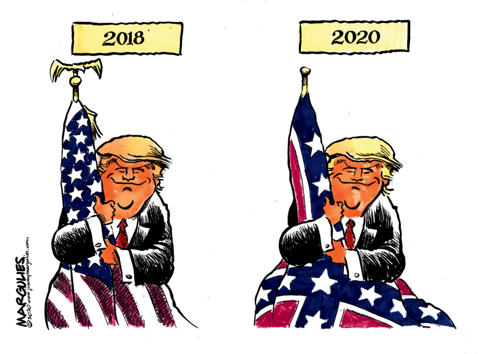 Trump Flag Embrace