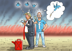 TRUMP ON TWITTER by Marian Kamensky
