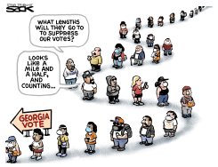 GEORGIA VOTE SUPPRESSION by Steve Sack