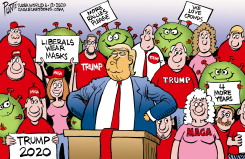 TRUMP'S RALLY CROWD -TULSA by Bruce Plante