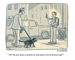 TALK ABOUT SOCIAL DISTANCING by Peter Kuper