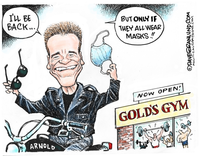 Schwarzenegger vs Gold's Gym