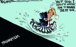 TRUMP RAMP  by Milt Priggee