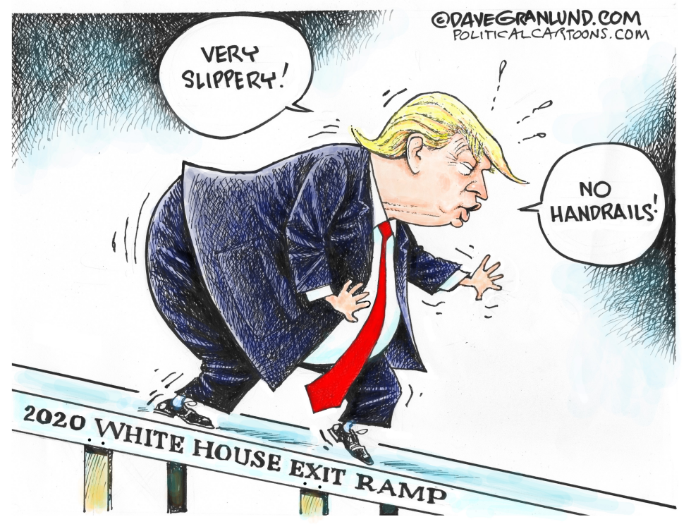 Trump slippery ramp