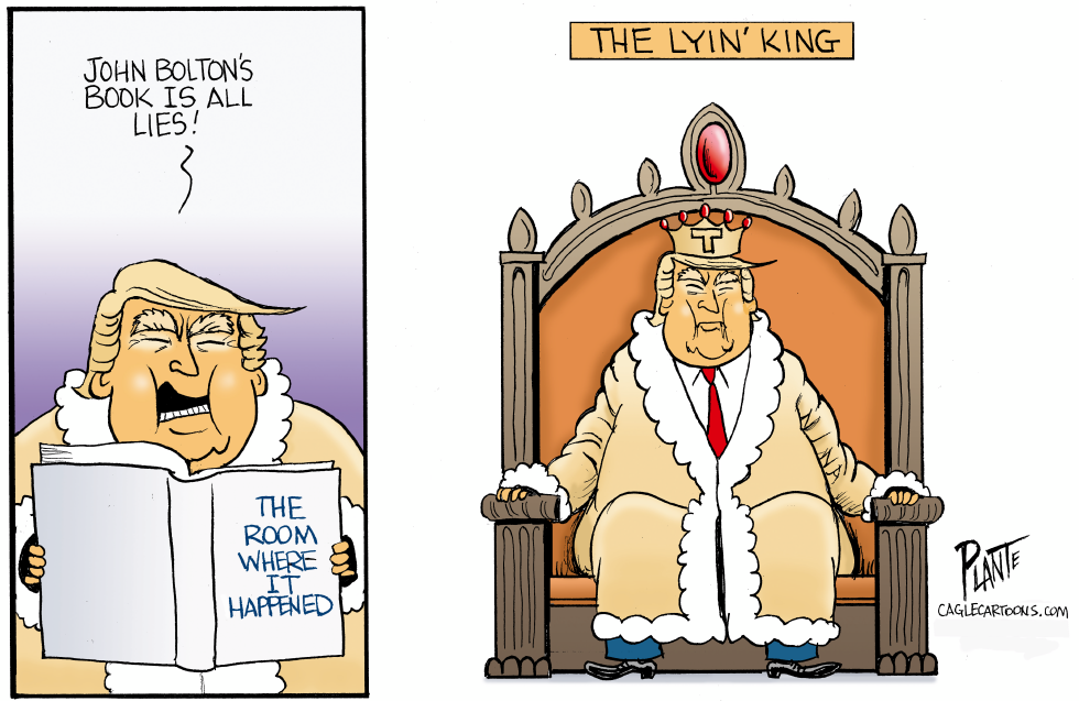 Trump and John Bolton's Book