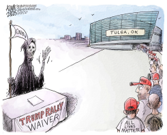 TULSA RALLY by Adam Zyglis