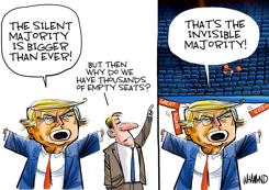 THE NOT SO MEGA MAGA RALLY by Dave Whamond