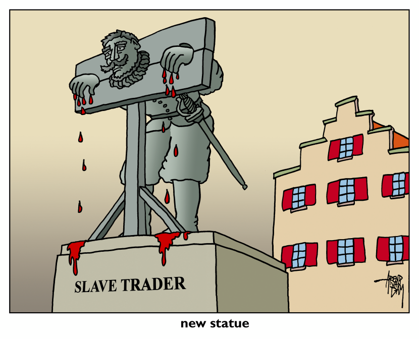 slave trader statue