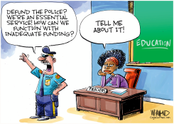DEFUNDING IS NOTHING NEW by Dave Whamond