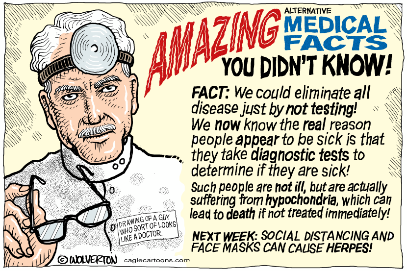 Alternative Medical Facts Mock COVID Testing Claims