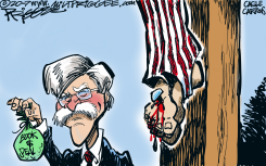 JOHN JUDAS BOLTON by Milt Priggee