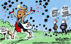 DONNIE SUPERSPREADER by Milt Priggee
