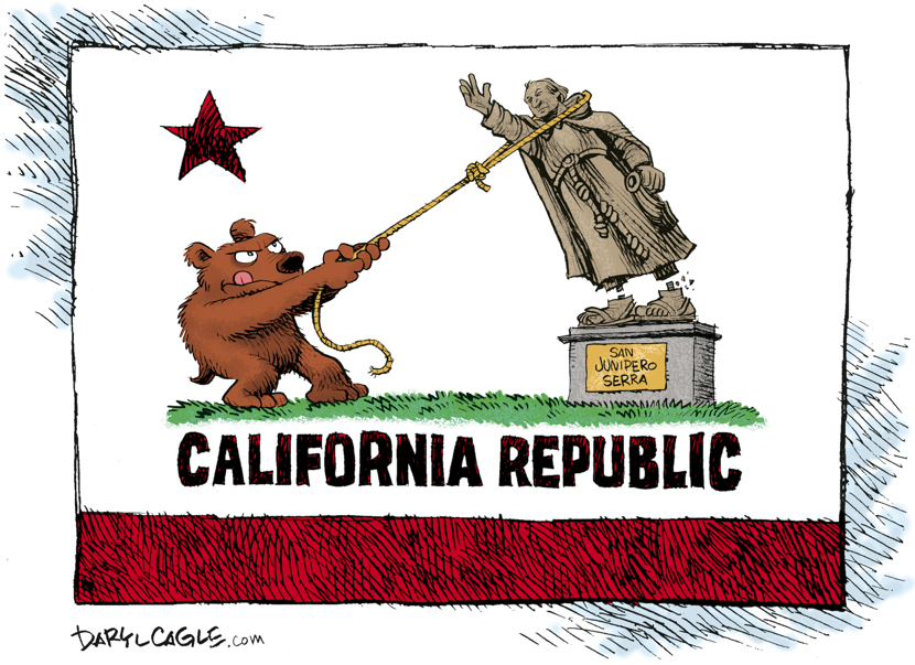 California and Serra Statues
