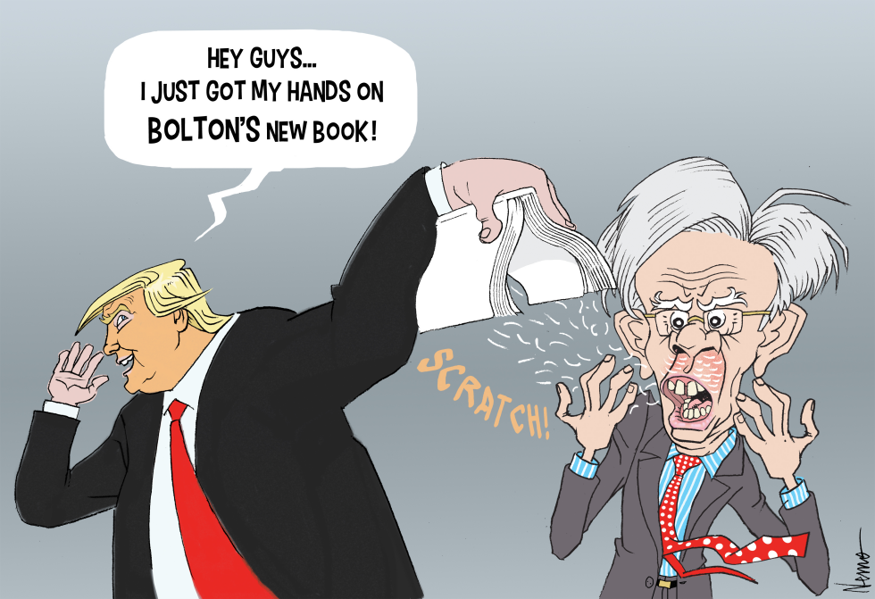 Bolton's book stache