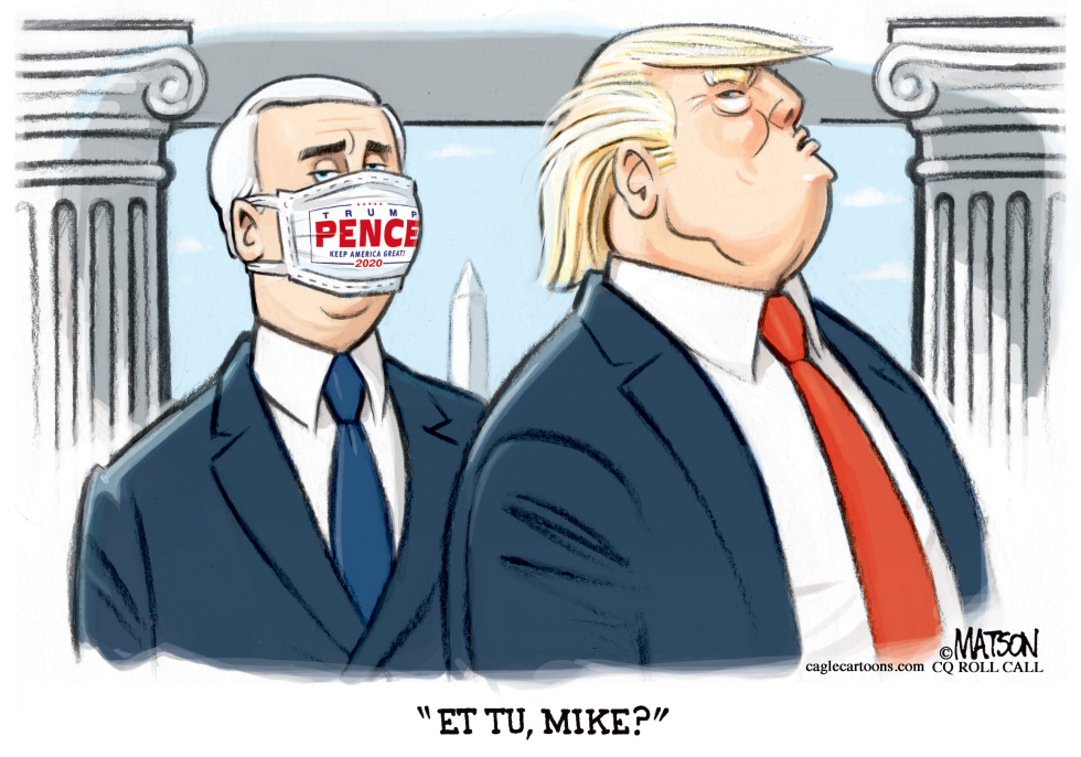 Pence Betrays Trump with Face Mask