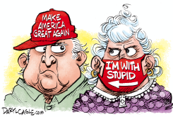 MAGA MASK STUPID by Daryl Cagle
