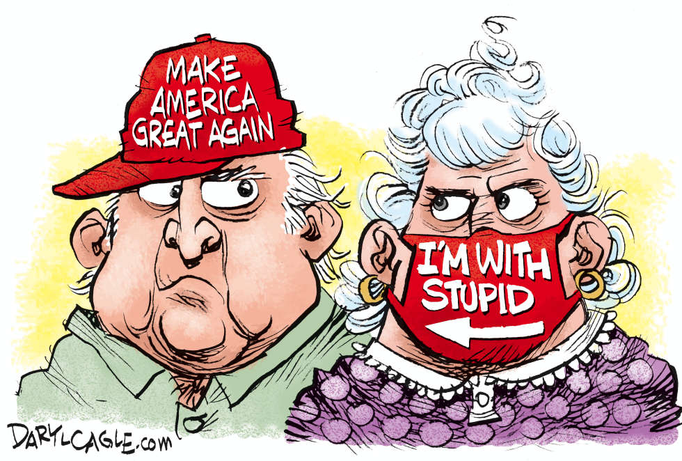 MAGA Mask Stupid