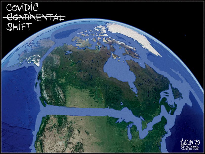Canada practices social distancing