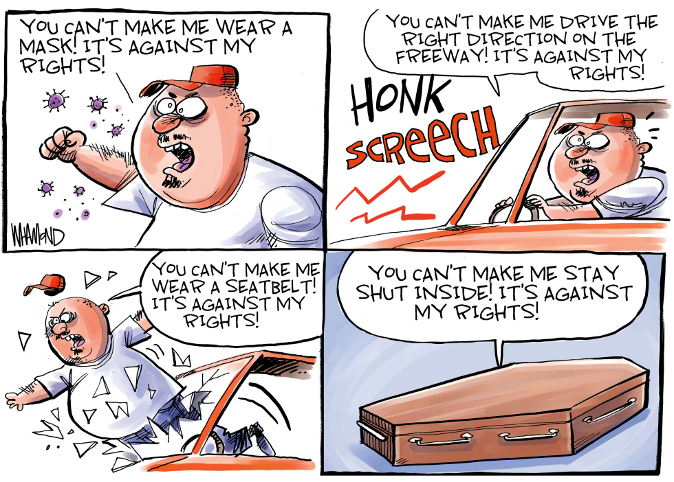 When did wearing a mask become political?