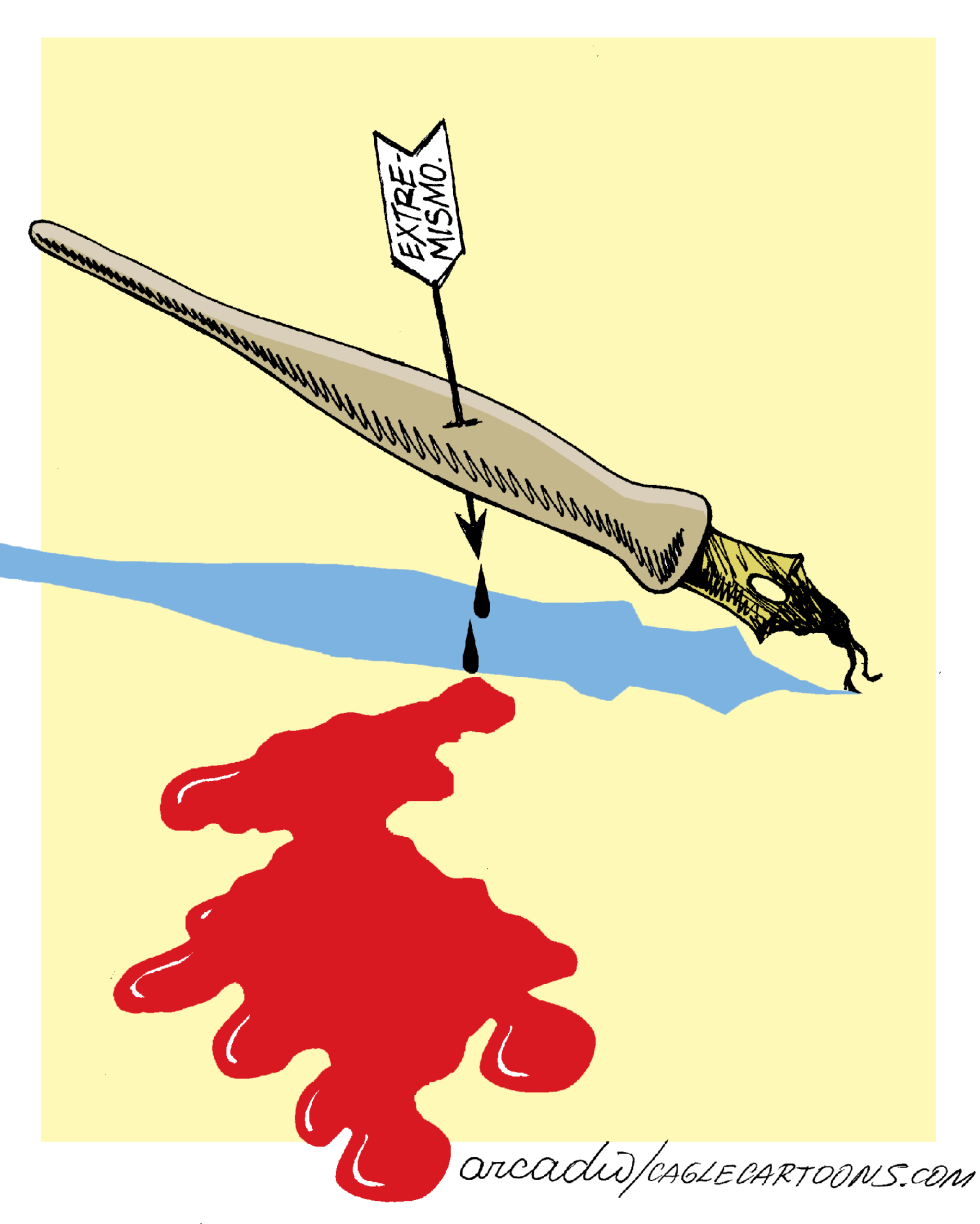 La caricatura vìctima de extremismos
