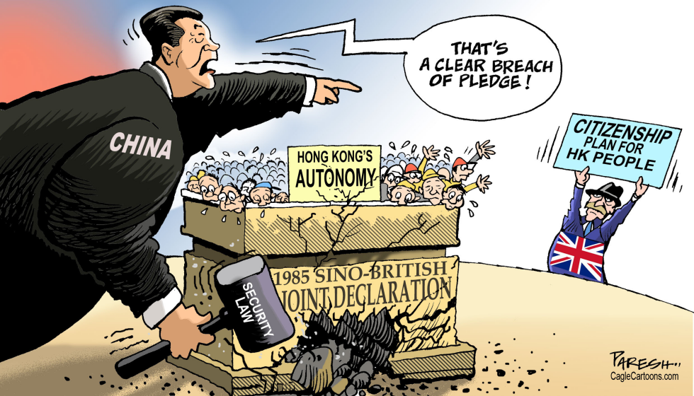 China on UK and Hong Kong