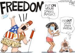 FREEDUMB FOURTH  by Pat Bagley