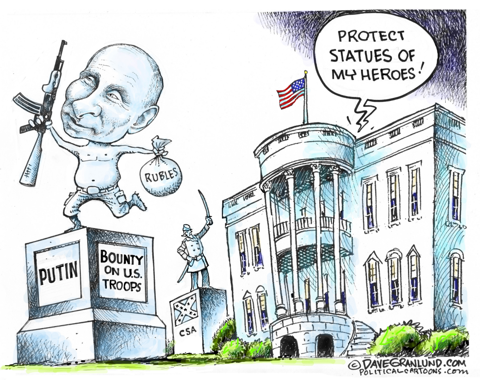 Trump protecting statues