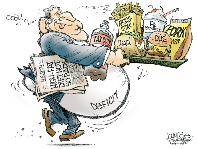 High-fat Bush budget -- color