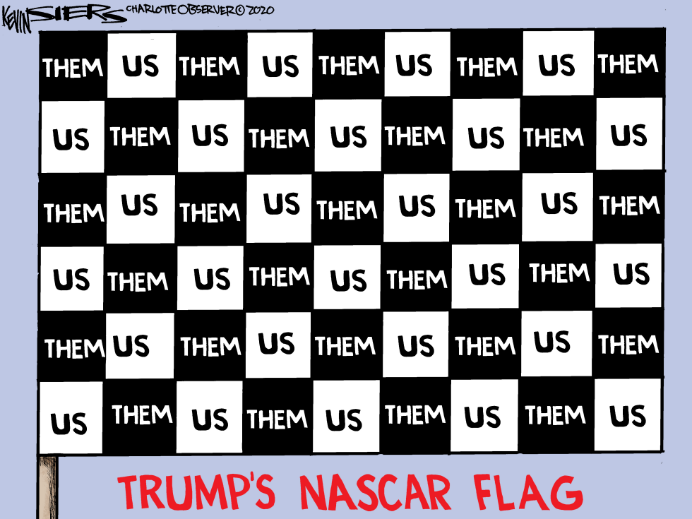 Trump NASCAR Flag