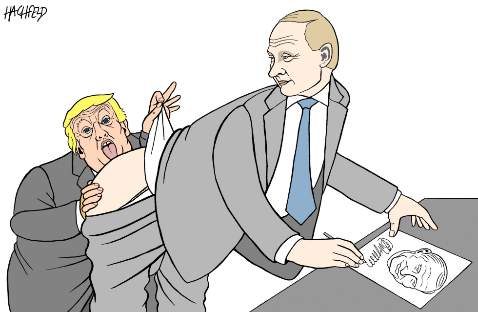 Putin gives his autograph to Trump