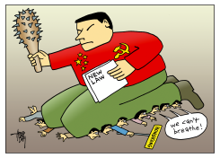 HONGKONG SUFFOCATED by Arend van Dam