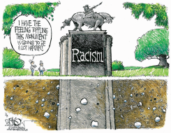TOPPLING RACISM by John Darkow