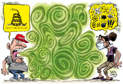 MASKS VS NO MASKS by Daryl Cagle